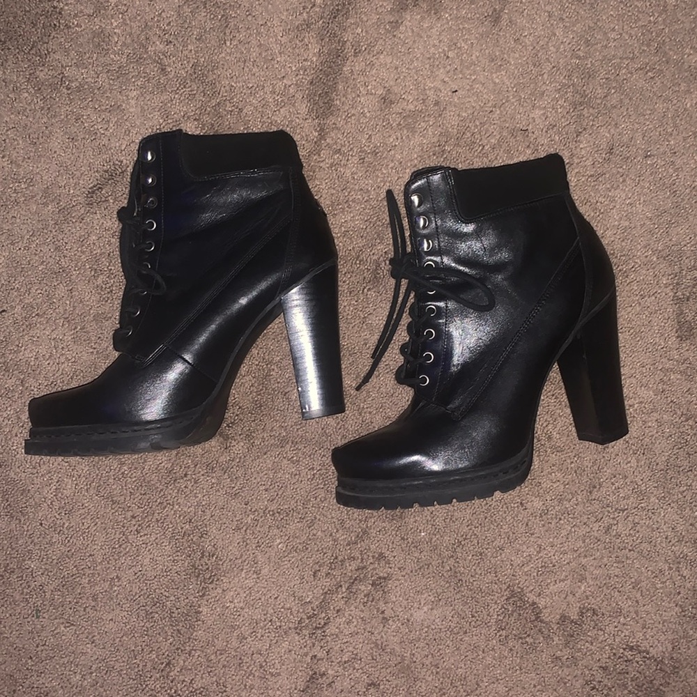 Bcbgeneration Leather Combat Boots Excellent Cond… - image 2